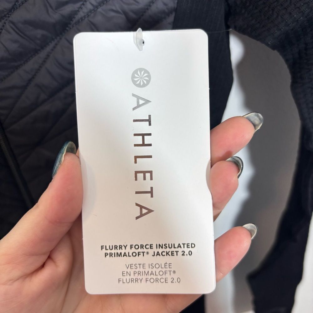 Athleta FLURRY FORCE INSULATED PRIMALOFT® JACKET 2.0 NEW with tags XXS Black - Picture 11 of 16